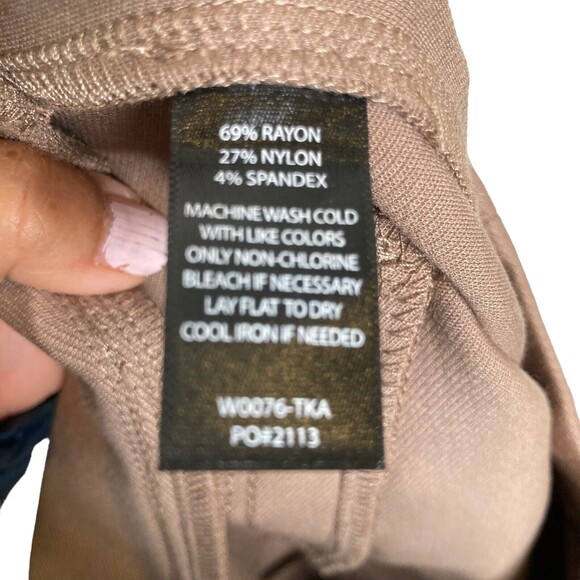 BETABRAND Yoga Pants Khaki Color Size Small Stretchy Dress Trousers NWT - Picture 9 of 12